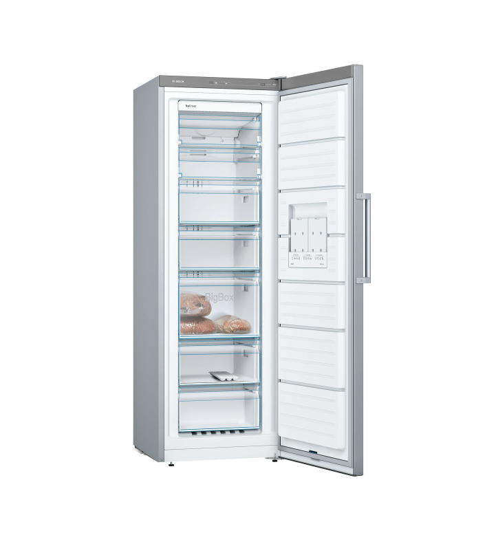 Bosch 225L Series 4 Inox EasyClean Free-standing Tall Freezer