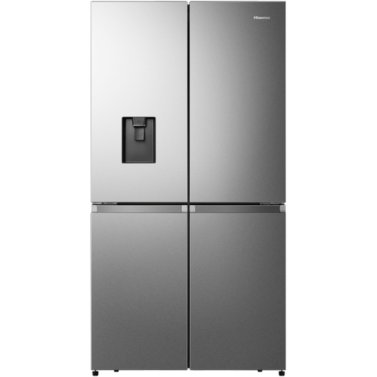 Hisense 579L 4 Door Freezer Fridge with Water Dispenser-Stainless Steel