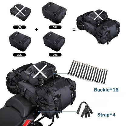 Rhinowalk Motorcycle Saddle Bags - Waterproof Liners - 3 Bag Set